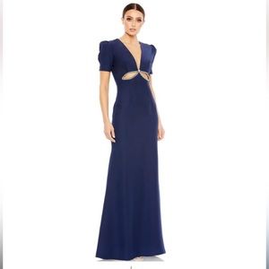 Mac Duggal Navy Blue Gown